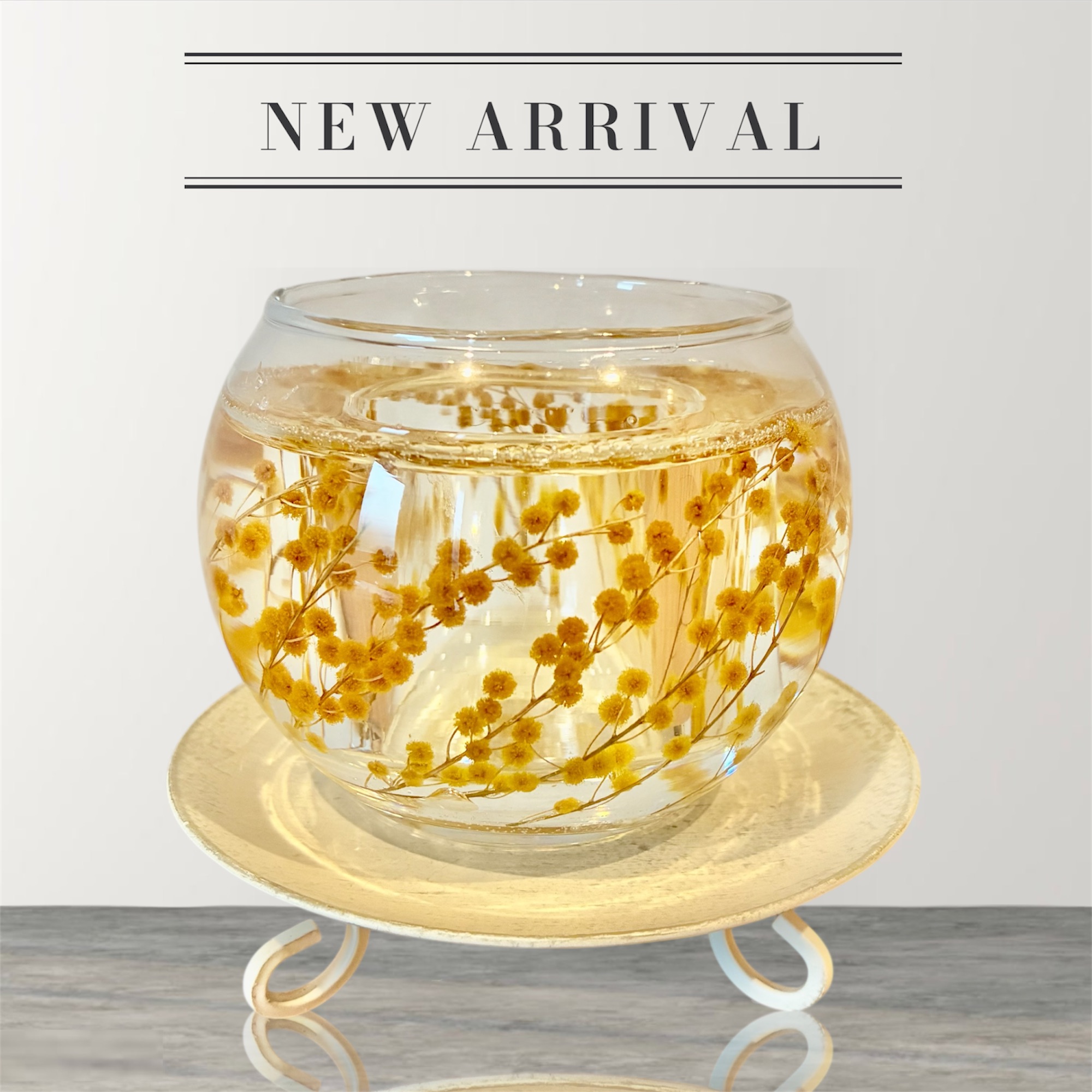 ミモザキャンドルホルダー